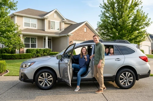 Meridian loan advisor reviewing documents with client